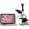 Amscope 2000X LED Lab Trinocular Compound Microscope w 3D Mechanical Stage, 10MP Camera T120B-10M